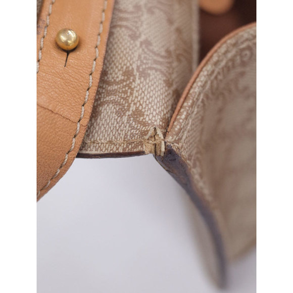 Celine Macadam Pattern Shoulder Bag Beige x Brown - Picture 9 of 9